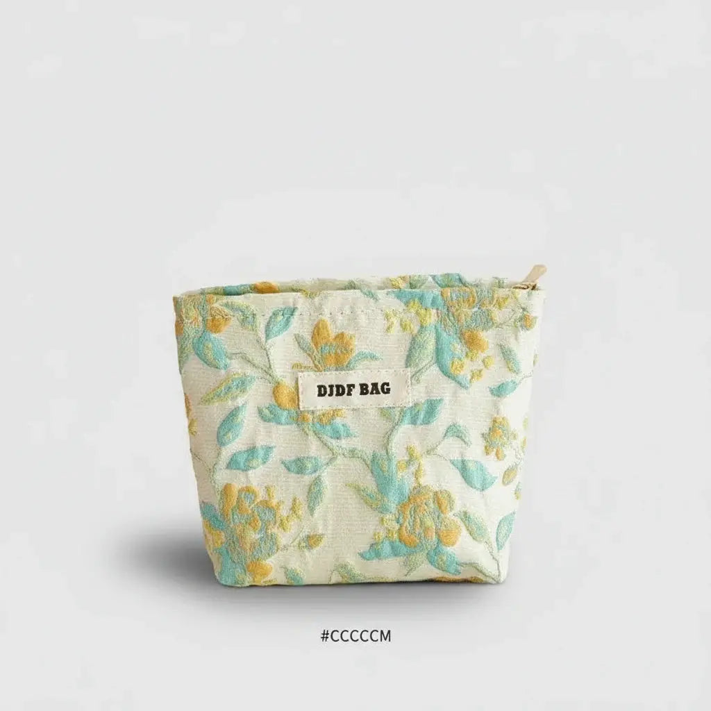 Trousse toilette femme florale – grande capacité chic