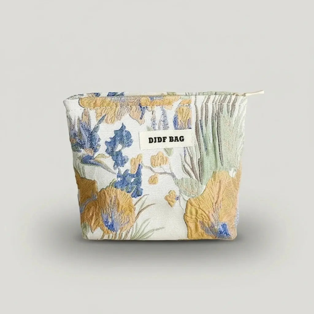 Trousse toilette femme florale – grande capacité chic