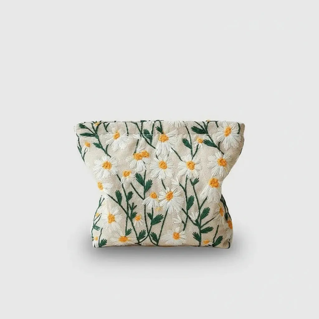 Trousse toilette femme florale – grande capacité chic