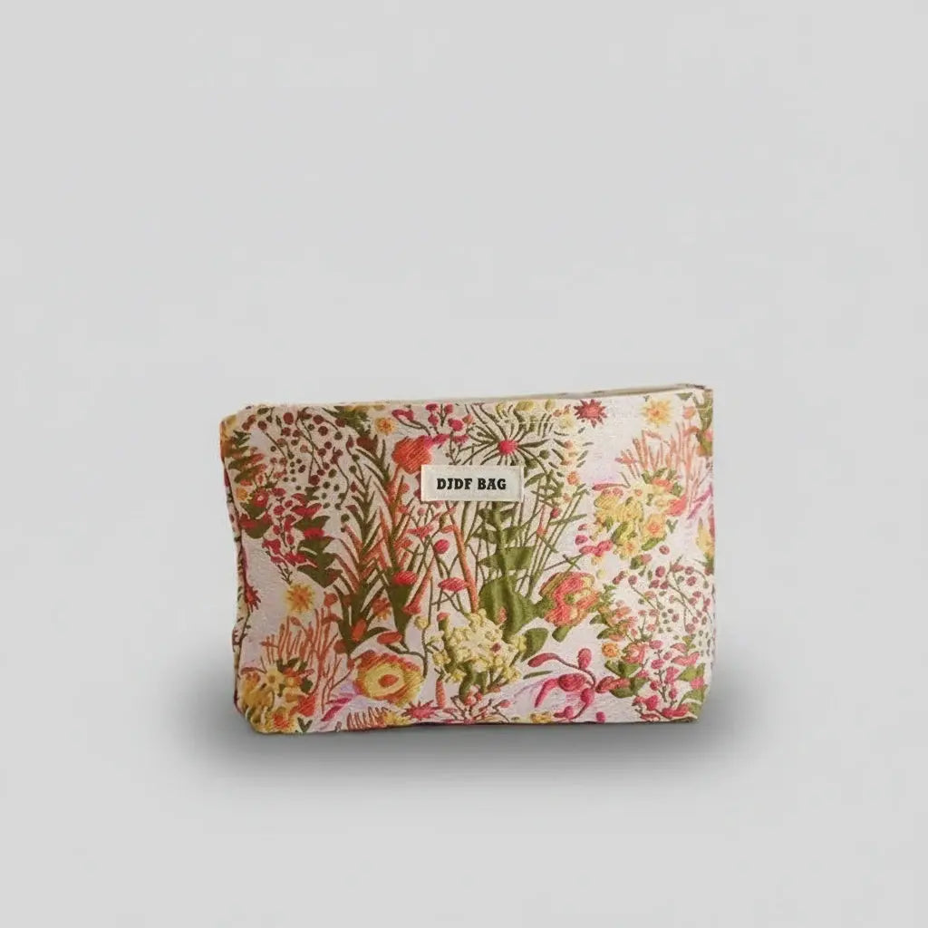 Trousse toilette femme florale – grande capacité chic