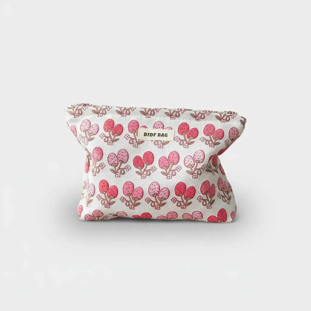 Trousse toilette femme florale – grande capacité chic