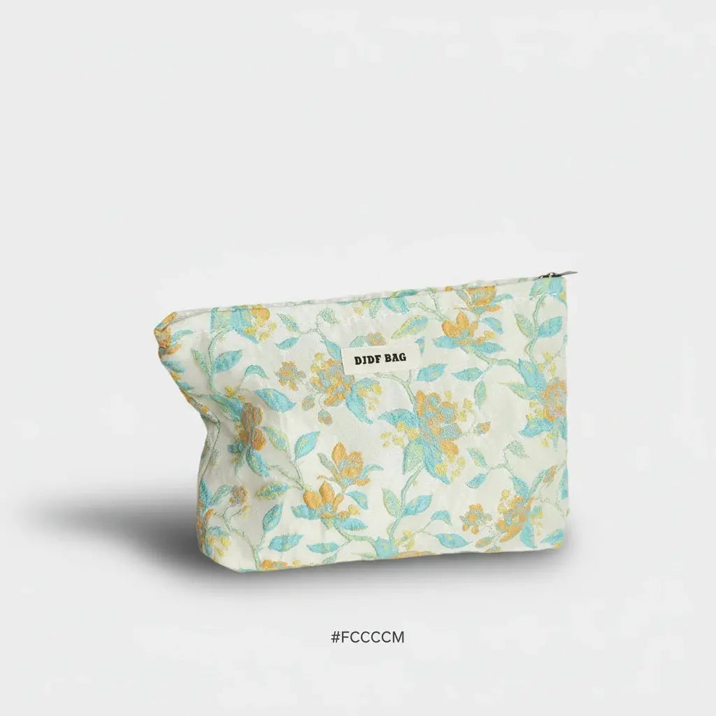 Trousse toilette femme florale – grande capacité chic