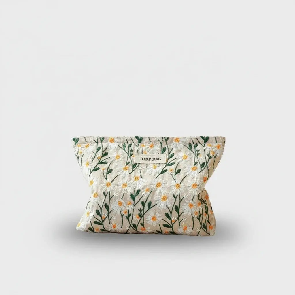 Trousse toilette femme florale – grande capacité chic