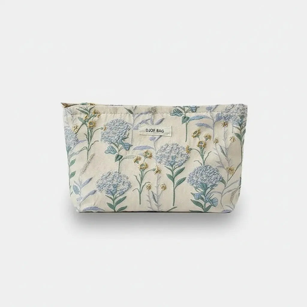 Trousse toilette femme florale – grande capacité chic