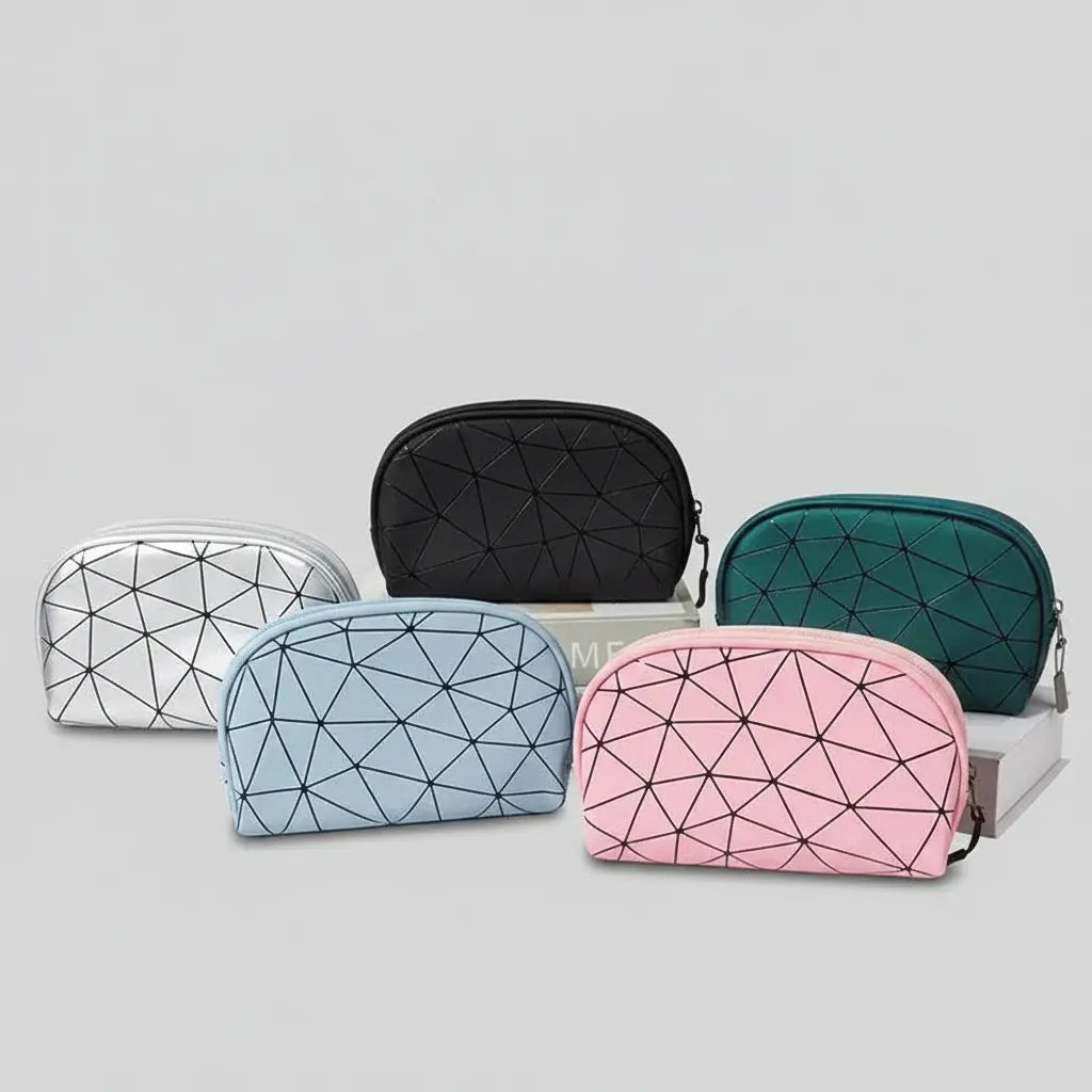 Trousse toilette femme géométrique – élégante & pratique