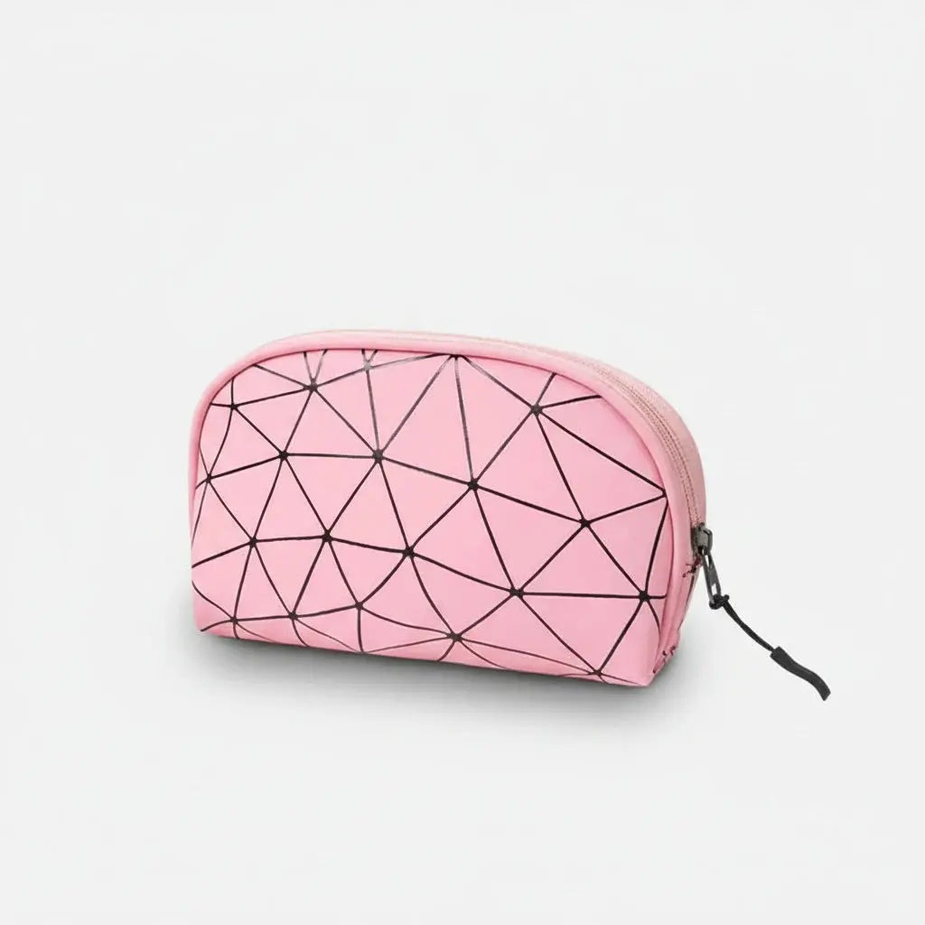 Trousse toilette femme géométrique – élégante & pratique