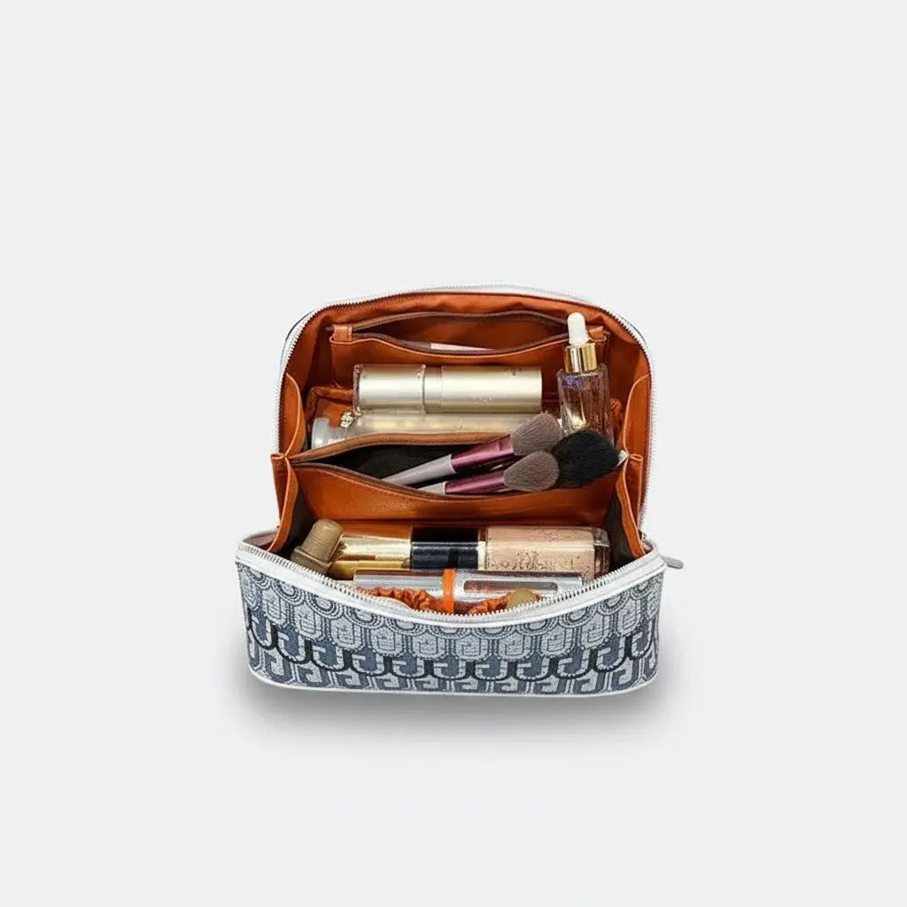 Trousse toilette femme PU imprimé luxe – chic