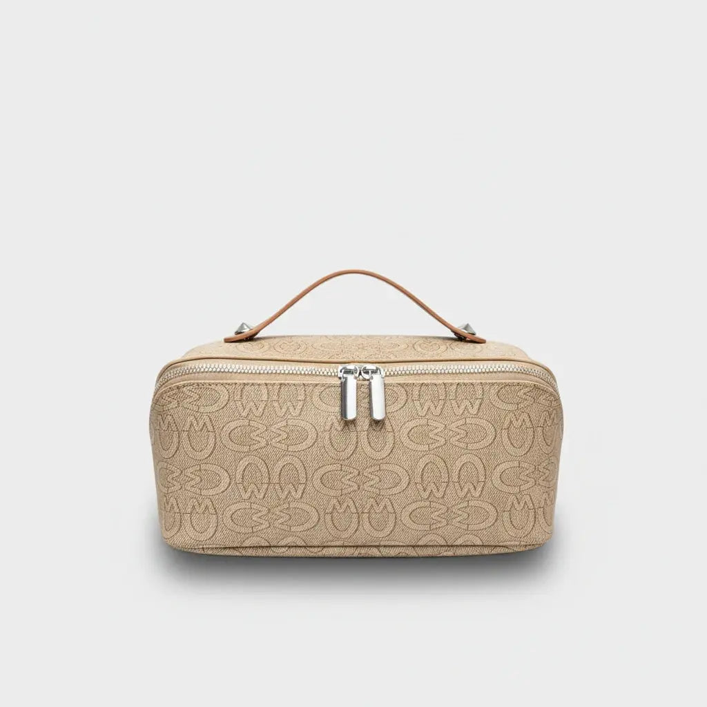 Trousse toilette femme PU imprimé luxe – chic