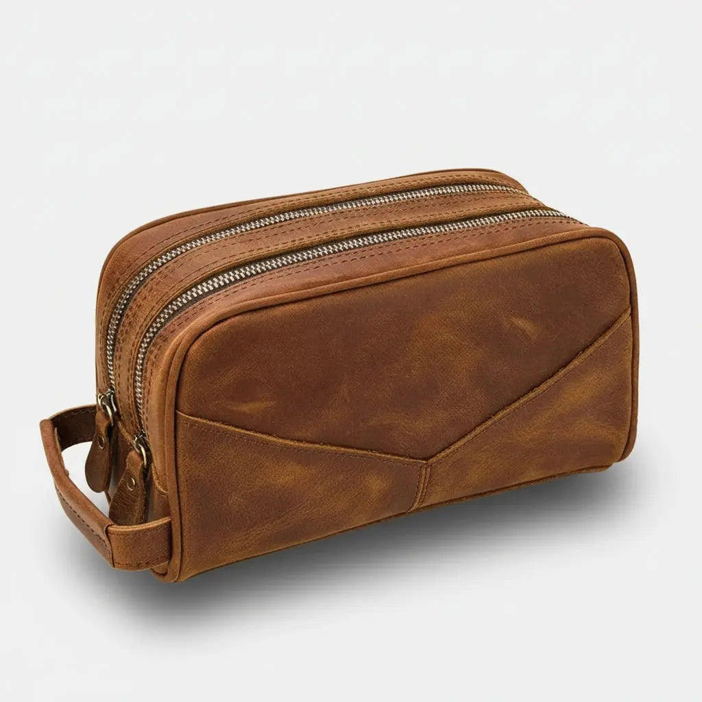 Trousse toilette homme cuir de vache authentique