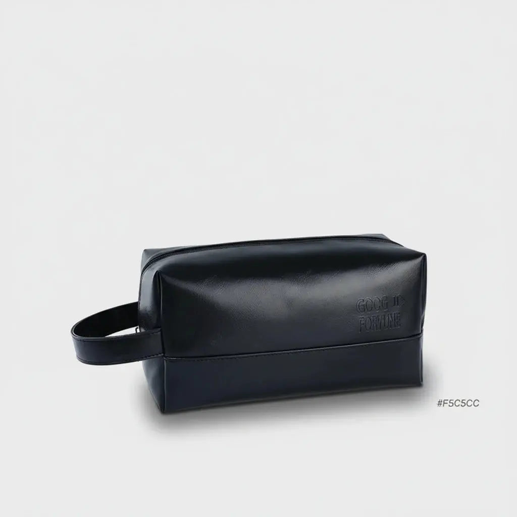 Trousse toilette homme cuir PU | imperméable