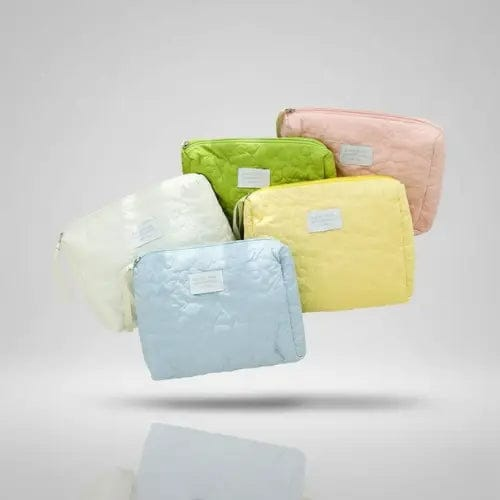 Trousse toilette matelassée – Grande capacité & design floral